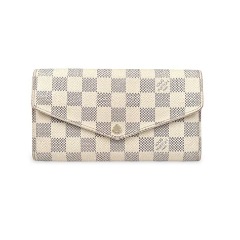 Sarah Wallet Damier Azur Canvas .